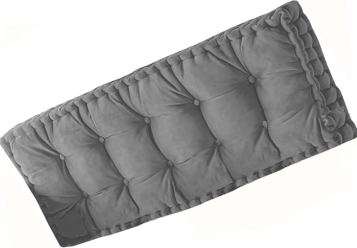 Zitkussen Bank - Kussen Vervanging Tuin - Comfortabel Zitten - 10 cm Dikke Vulling - 170 x 40 cm - Grijs