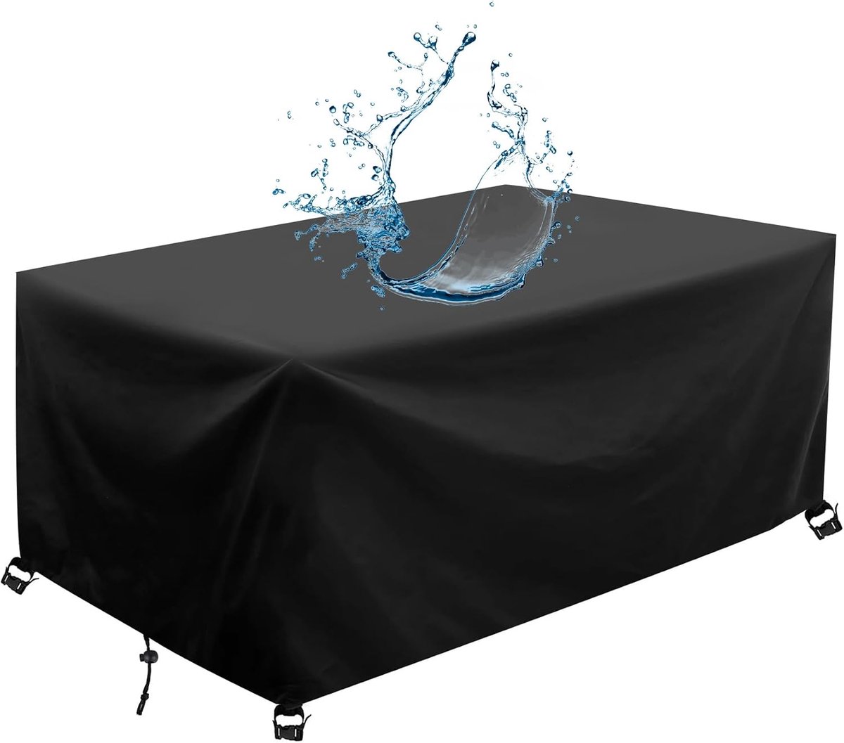 Tuinmeubelhoezen - Terrasmeubelhoes Beschermhoes - Meubels Beschermen - Waterdicht 420D Oxford - 105 x 40 x 60 cm - Zwart