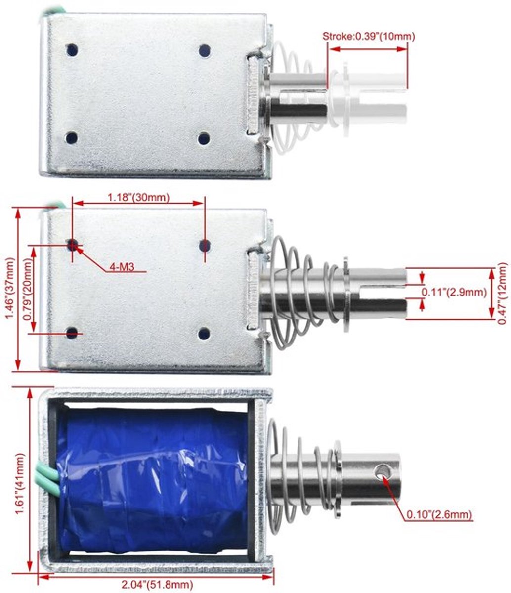 Solenoïde elektromagneet push pull type van Dailygoody