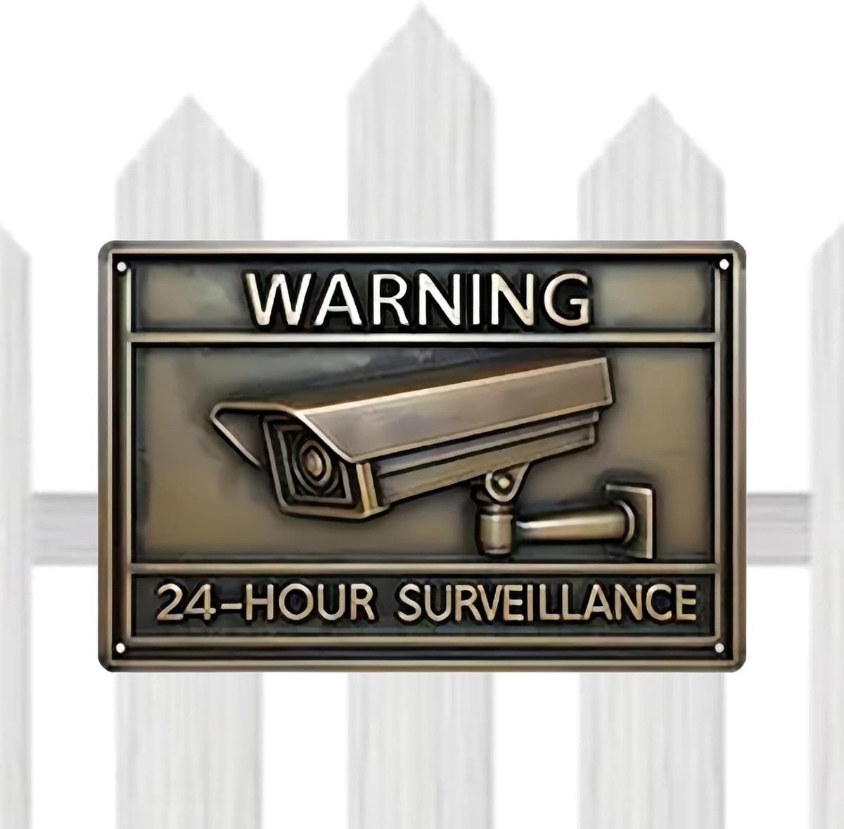 Waarschuwingsbord Camera - Veiligheidsbord Metaal - Beveiliging Eigendom - Weerbestendig Ontwerp - 30x20 cm - Meerkleurig