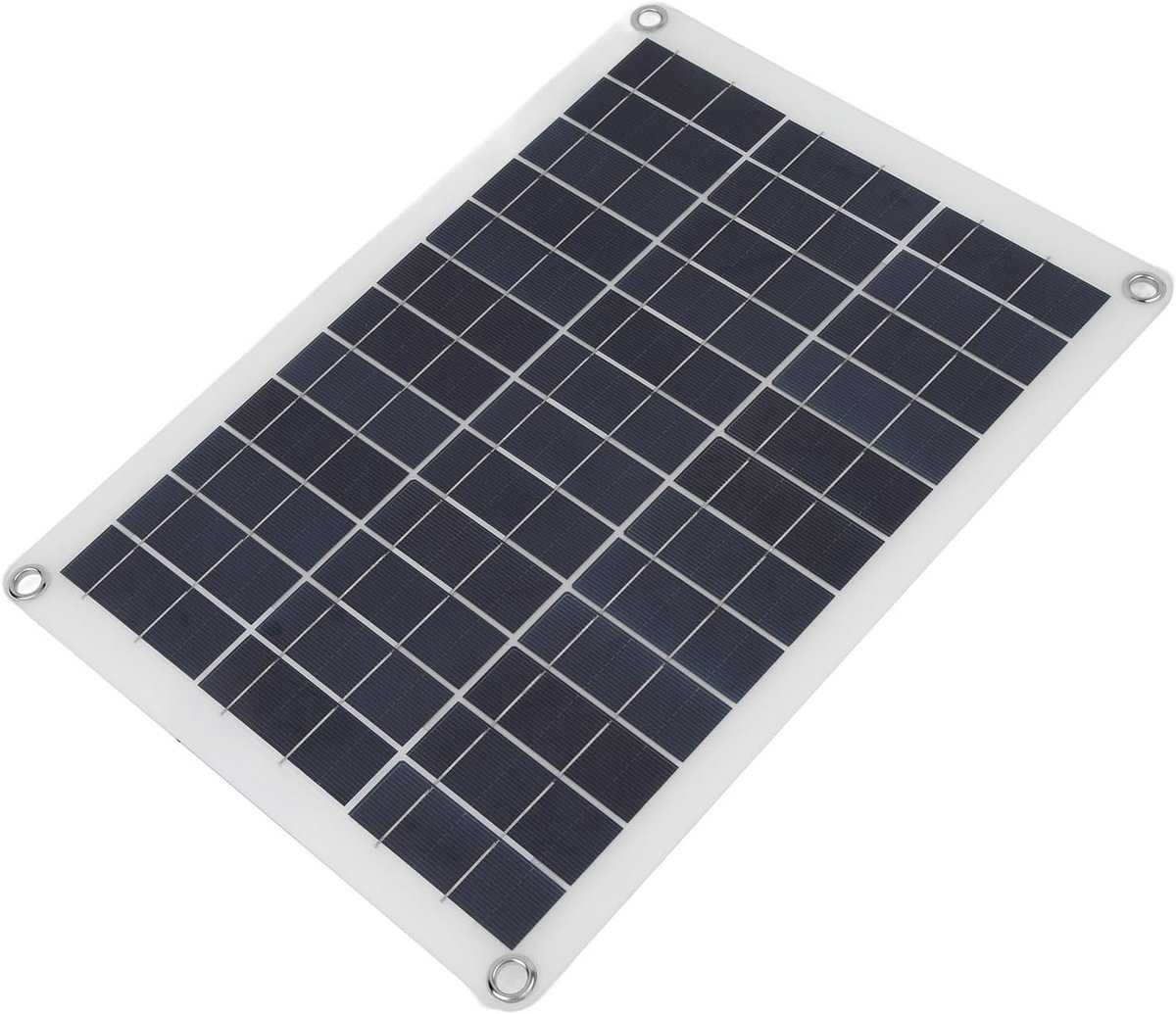 Zonnepaneel - Zonneoplader - Buitenbeveiliging - IP65 Weerbestendig - 15W - Zwart