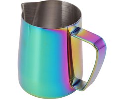 Melkopschuimkan - Koffiebeker - Latte Art Maken - Puntige Tuit - 350 ml - Colorrijk
