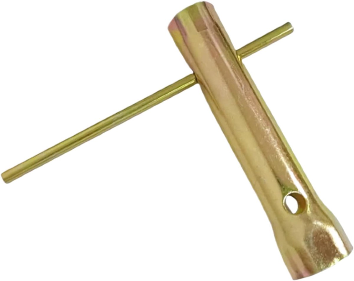Bougie Steeksleutel - Reparatiegereedschap - Motor Onderhoud - Dubbelzijdig Ontwerp - 14mm 18mm - Zilverkleurig