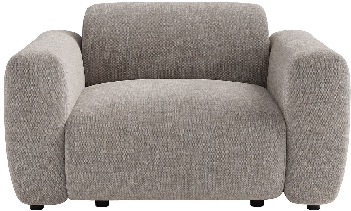 Vente-unique Fauteuil in grijze stof van Maison Céphy POGNI Grijs