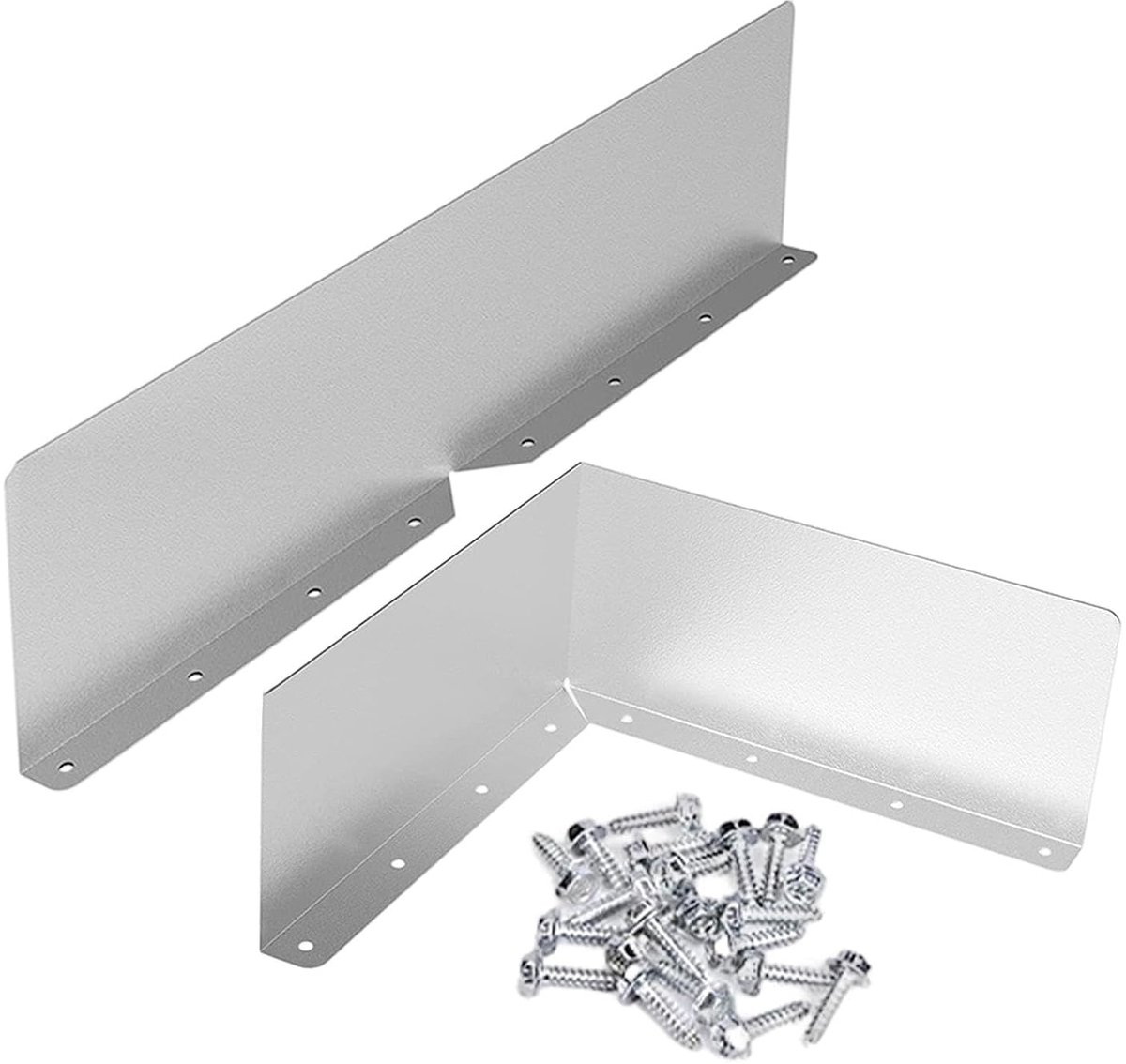 Dakgoot Bescherming - Water Omleider - Huis Beschermen - Duurzaam Aluminium - 40 x 9 cm - Aluminiumkleur