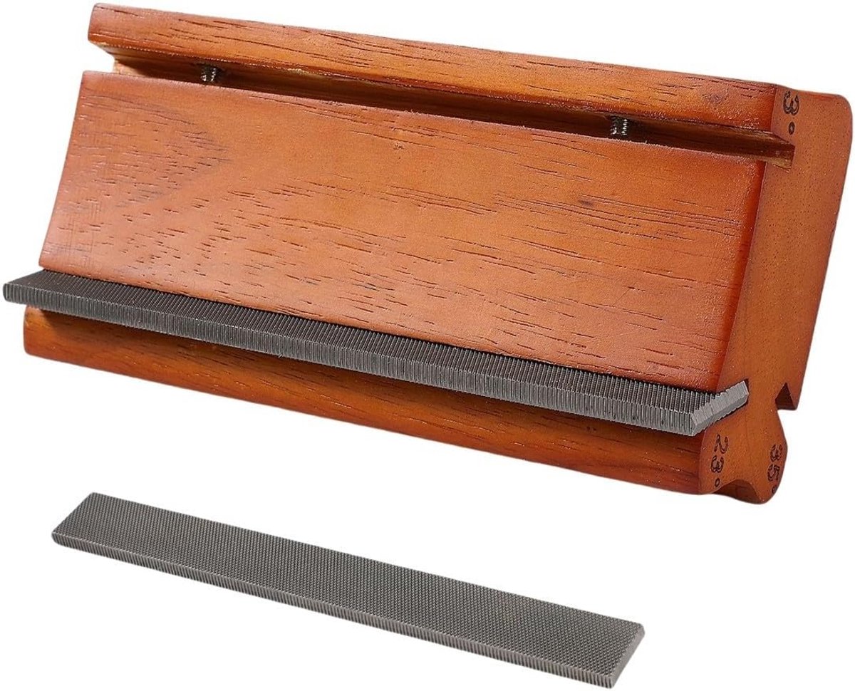 Gitaar Fret Vijl - Fret Afschuiner - Instrument Onderhoud - Drie Hoek Selecties - 152x72x30mm - Geel