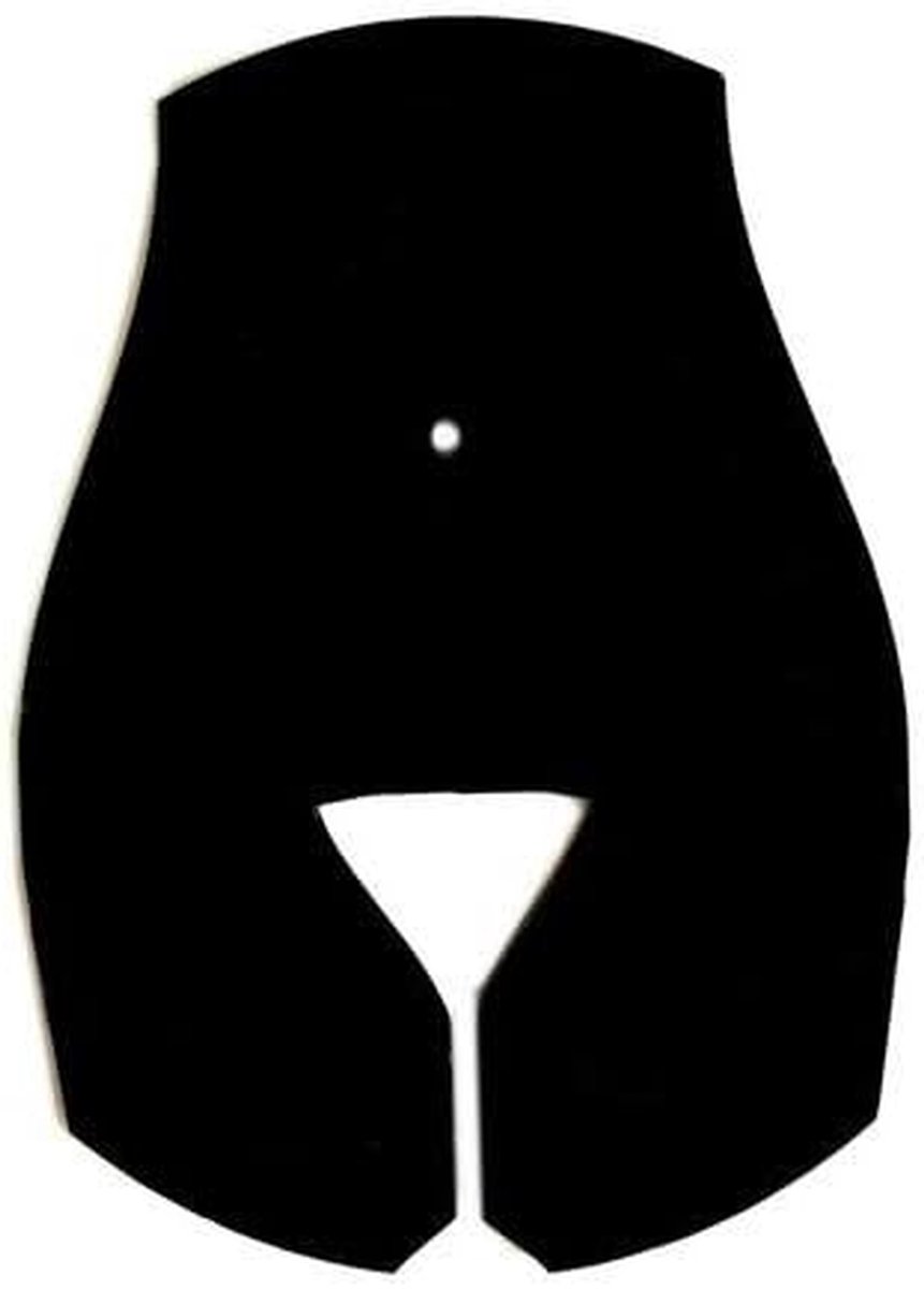 Deur Toiletbord - WC Bordje - Huis Inrichten - Kinderveilig Acryl - 32 x 27 cm - Zwart