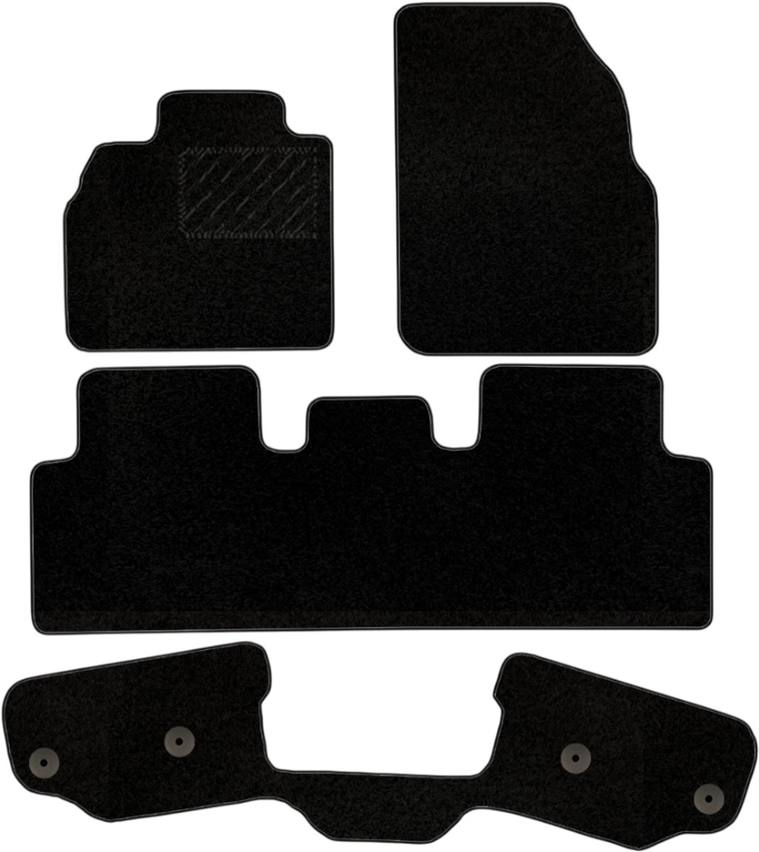 Automatten Renault Grand Scenic 2004-2009 - Naaldvilt - Perfecte pasvorm - 4-delig