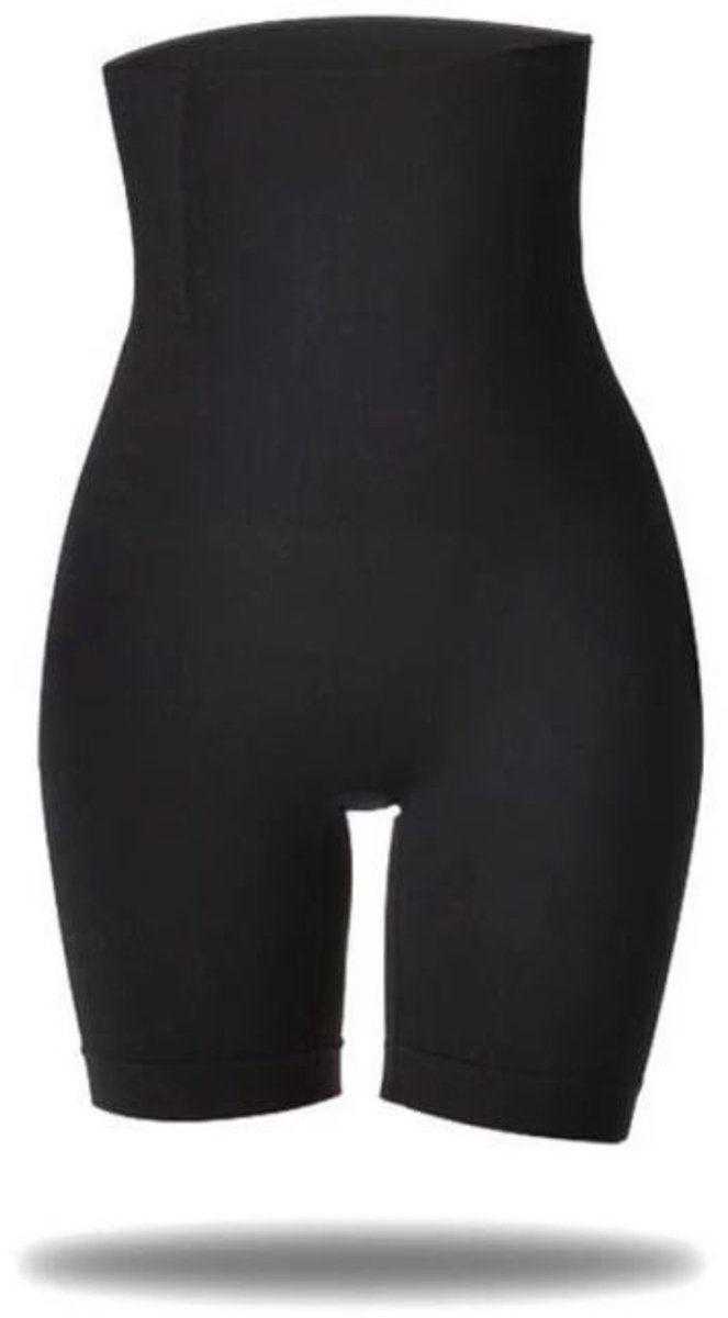 Bodysuit - Shapewear - Corrigerend ondergoed - Zwart - Maat XL/XXL - Corrigerende body dames - Met korte pijpjes - Elastisch - Jonyx