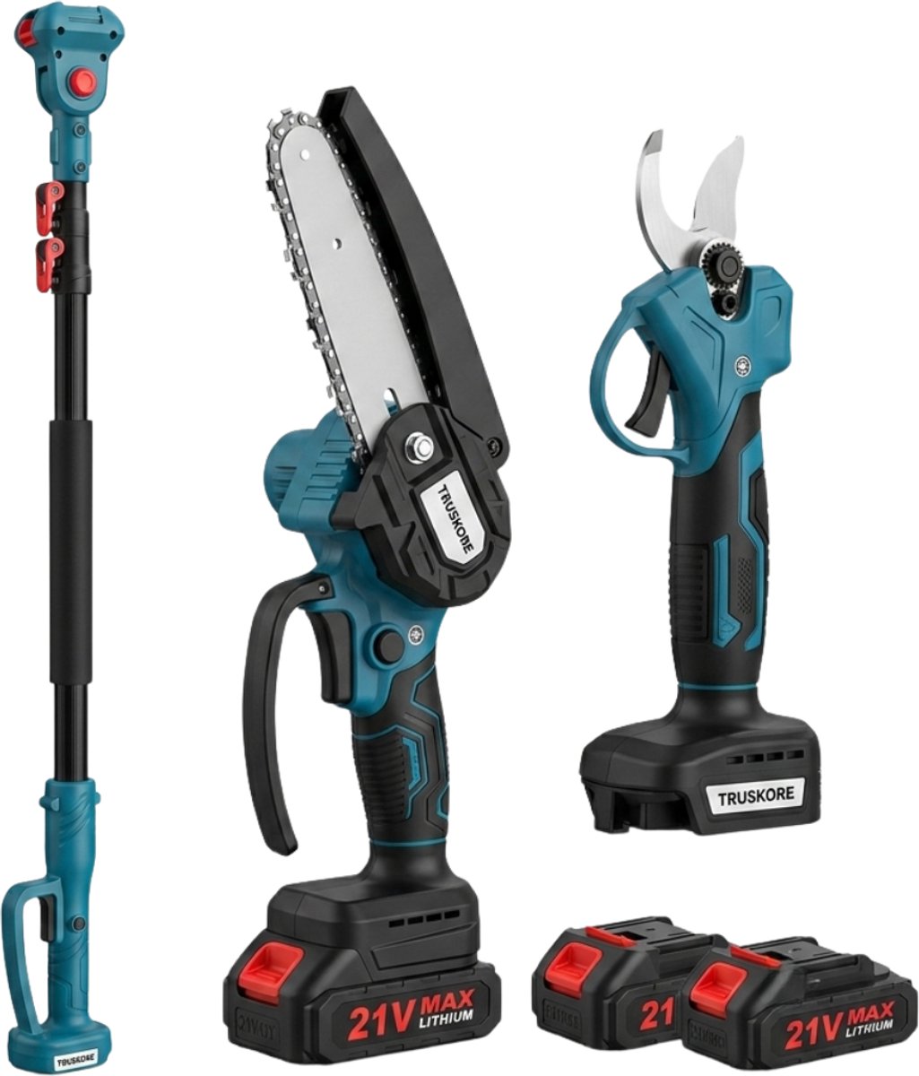 Truskore 4-in-1 Accu Tuingereedschap Set 244cm - 8 inch