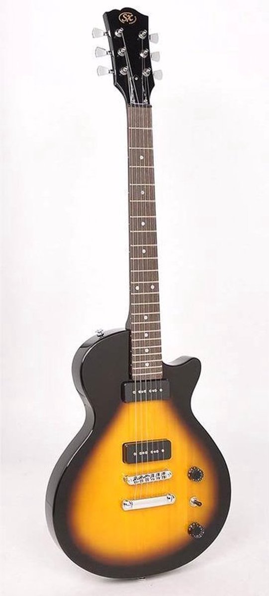 Elektrische gitaar SX EE3J-VS Les Pauls Junior Style Sunburst