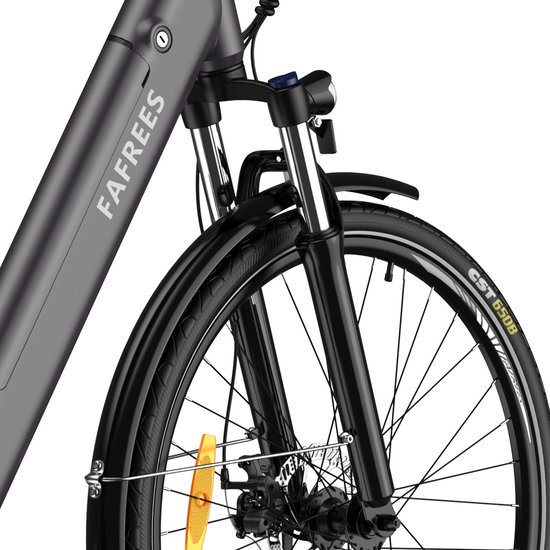 FAFREES F28 Pro Elektrische Stadsfiets - 27.5" Wielen, 36V 15Ah Accu, 65km Bereik, 7-Speed Shimano, Dubbel Geveerd - Step-Through Frame van FAFREES — afbeelding 4