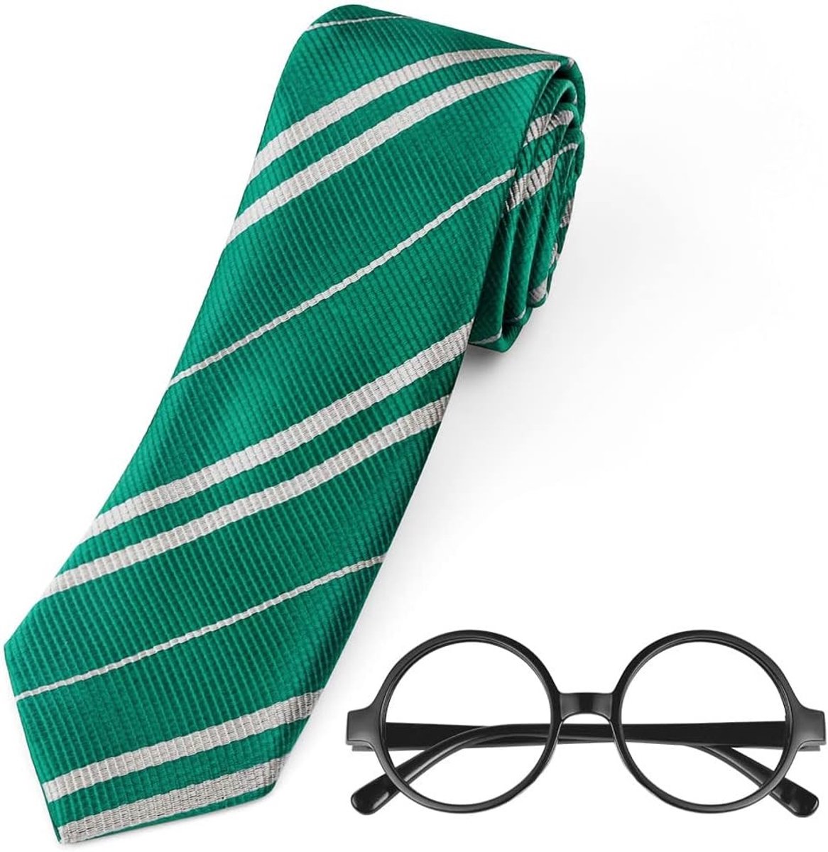 Wizard Kostuum Accessoires voor Jongens en Meisjes, Cosplay Stropdas en Ronde Bril voor Kinderen, Perfect voor Carnaval en Halloween Feestjes