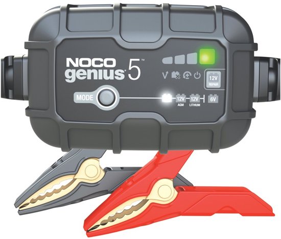 NOCO Genius G5EU Acculader – 5A – 6V & 12V – Krachtig & Intelligent – Onderhoudslader