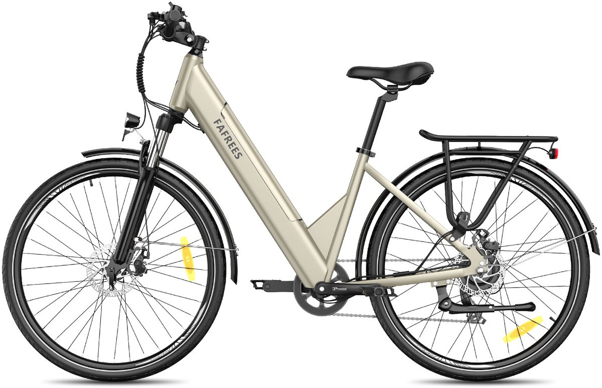 FAFREES F28 Pro Elektrische Stadsfiets – 27.5" Wielen, 36V 15Ah Accu, 65km Bereik, 7-Speed Shimano, Dubbel Geveerd – Step-Through Frame