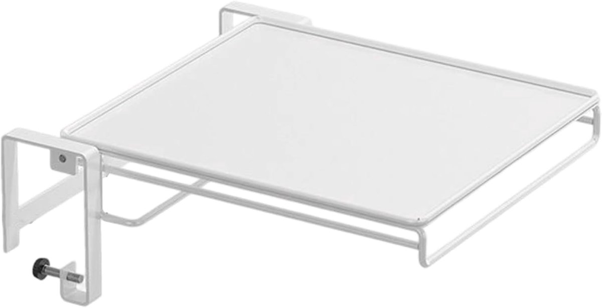 LISM-Opklapbare wandtafel | Hangende opklapbare werkbank, zwevende tafel Geschikt voor kleine ruimtes | Wasruimte, balkon, slaapkamer, campingappartement (wit)