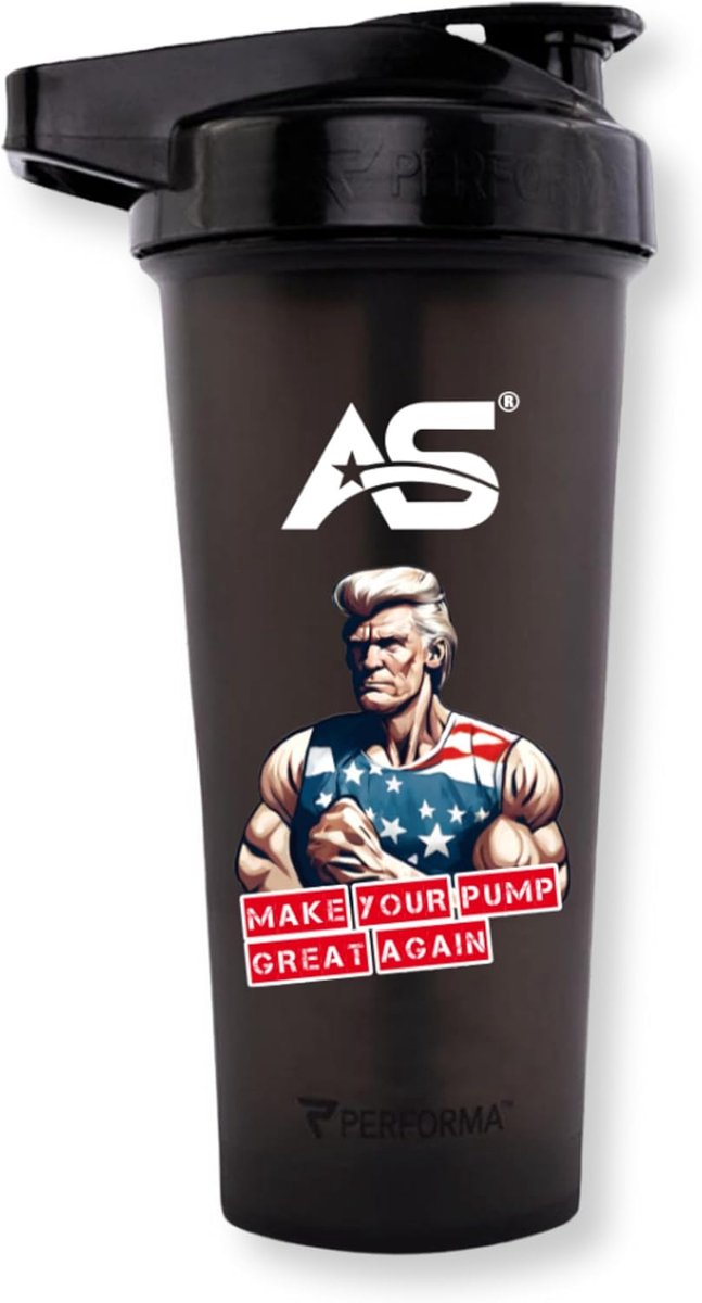 Thijox - Pomp Shaker 800 ml voor Pre Workout Booster, Eiwitshake, BPA-vrij, Innovatieve ActionRod Technologie, Sport, Fitness, Thuisworkout, Stijlvol