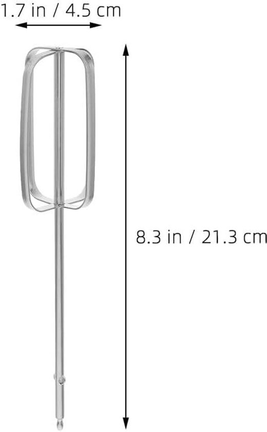 Thijox - 4-delige handmixer set - elektrische garde en deegmixer - universele keukenmixer met opzetstukken voor ei, deeg, bakken - zilverkleurig en mu van Thijox — afbeelding 5