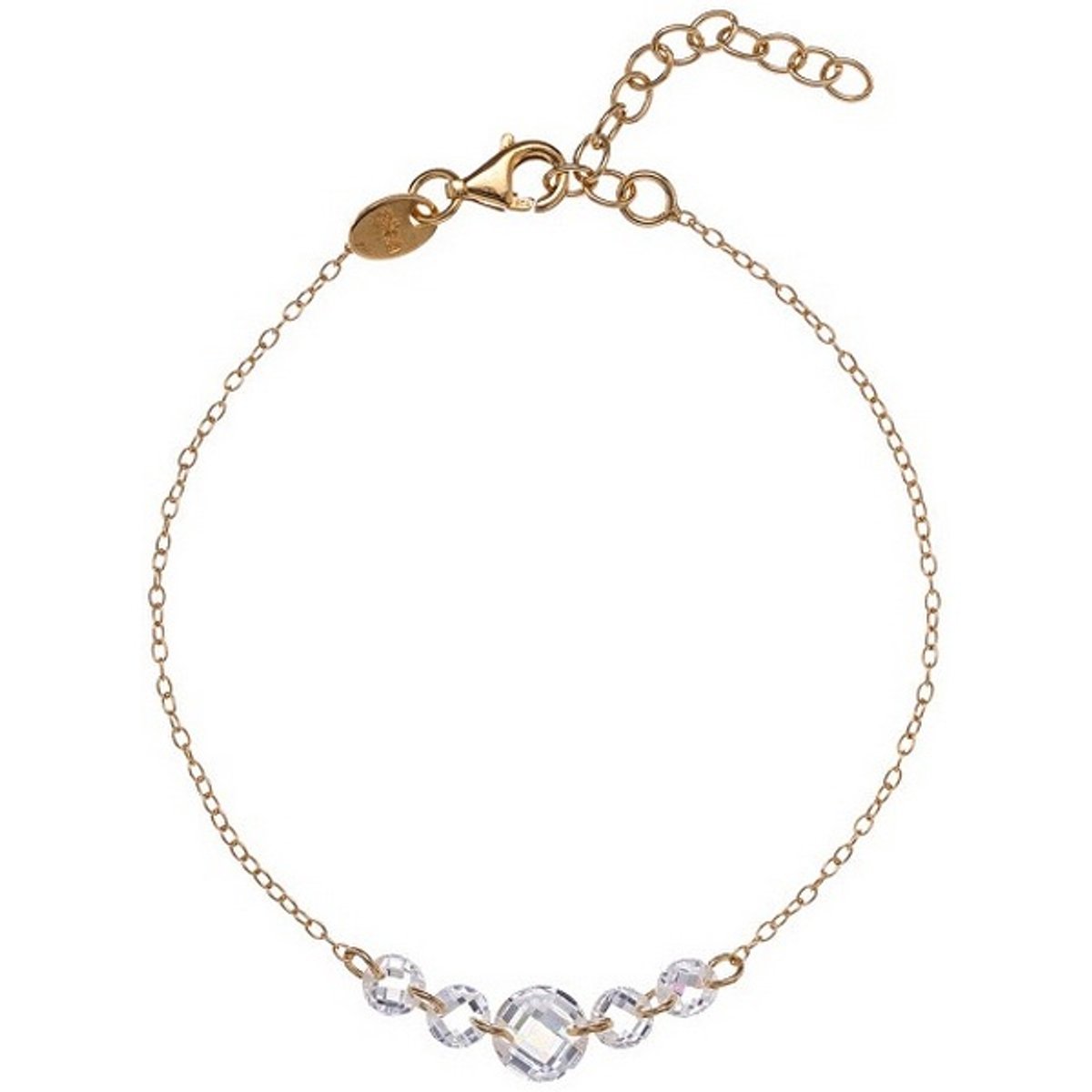 ALISIA AL4841.01.000 GOLD-PLATED ARMBAND MET ZIRKONIA'S 1 STUK