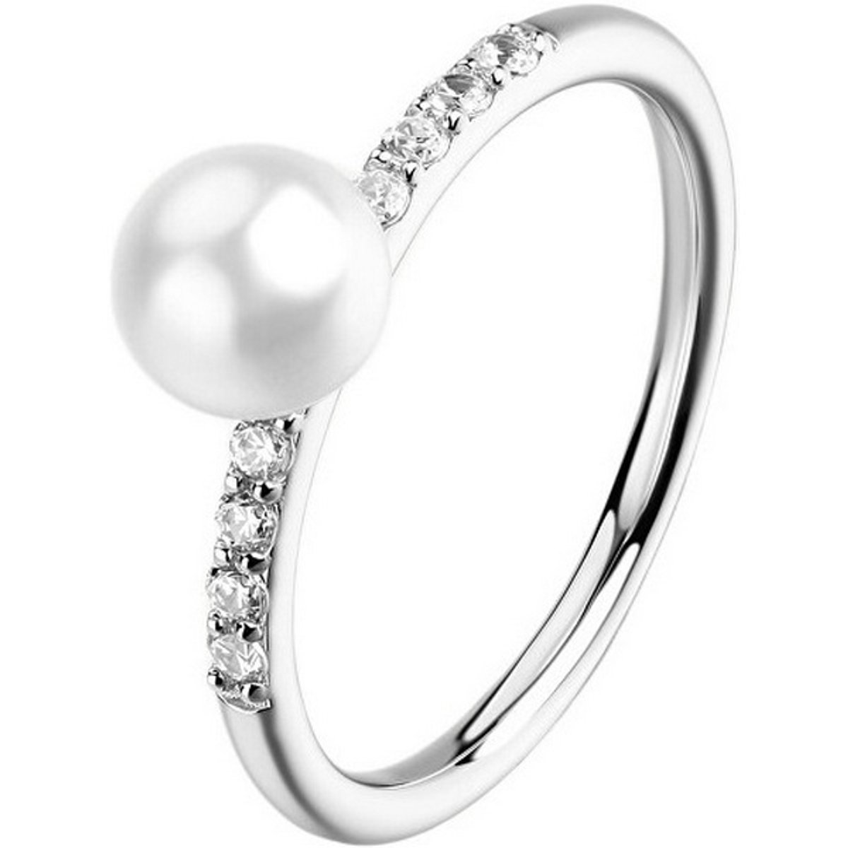 BROSWAY FANCY FIW177 - 58 MM - ZILVEREN RING MET ZIRKONIA'S EN PAREL 1 STUK