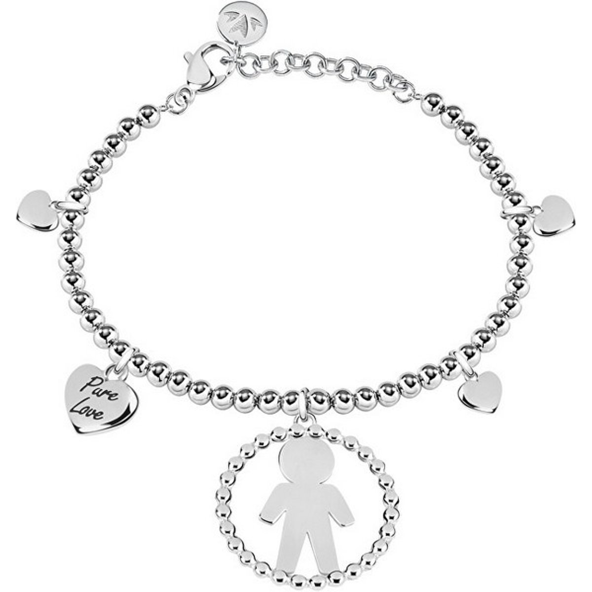 MORELLATO TALISMANI SAQE06 STAINLESS STEEL ARMBAND MET BEDELS 1 STUK