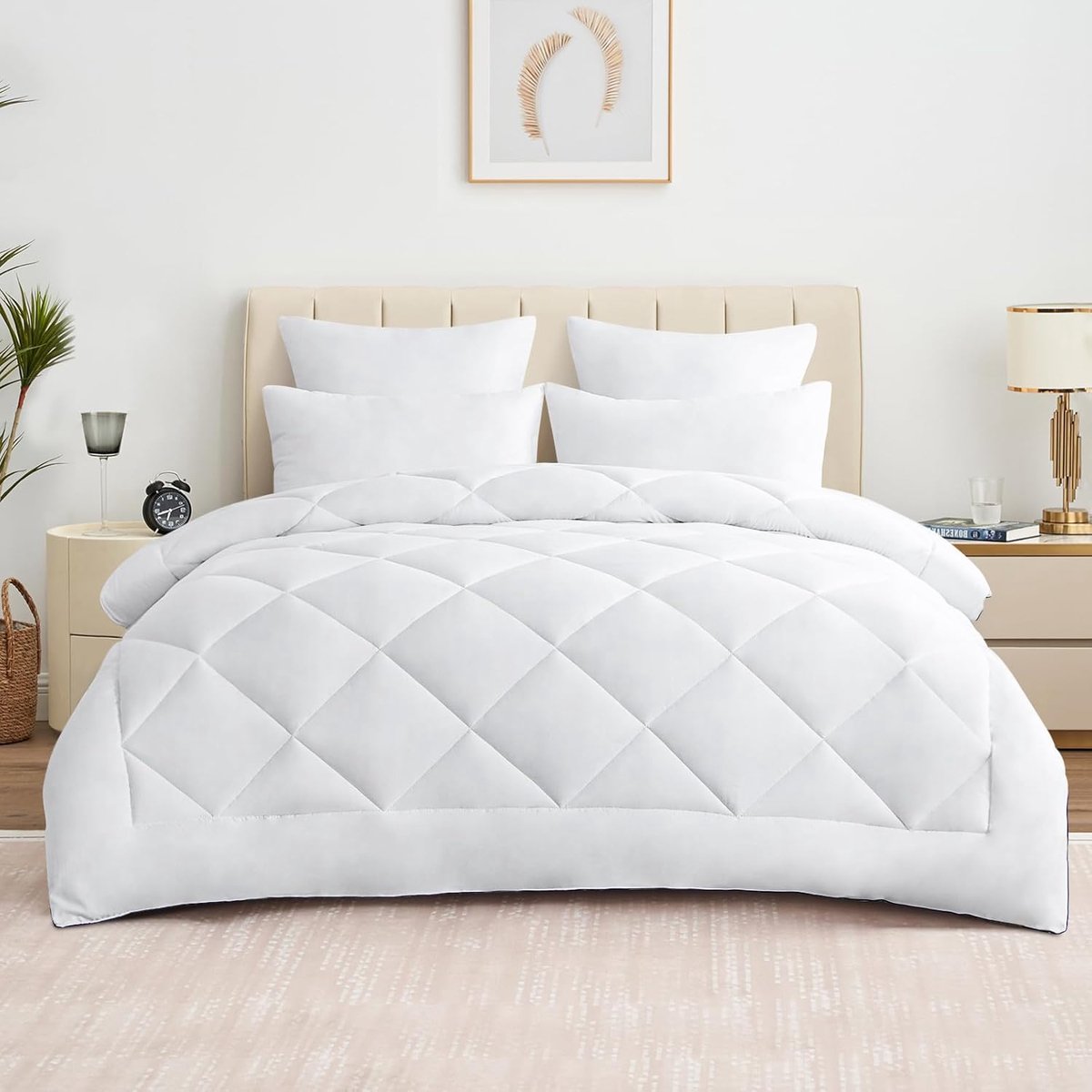 Thijox - Aisbo Dekbed 200 x 200 cm - Warm Slaapdekbed Voor Winter - 300 g/m² - Ideaal Voor Het Hele Jaar - Comfortabel en Ademend - Perfect Voor Thuis