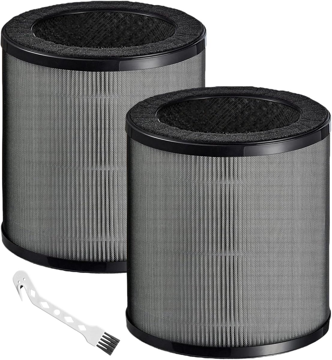 SnelShoppen - Airmega 50 Vervangingsfilter 3-in-1 H13 HEPA Actieve Koolfilter Voorfilter 2 Stuks Geschikt Voor Luchtreiniger Pollen Stof Rook Dierenha