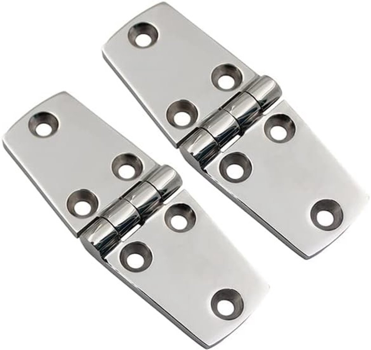 Duurzame RVS Casting Strap Scharnier voor Deuren, Geschikt voor Boot, Jacht en Caravan - 102 x 38 mm