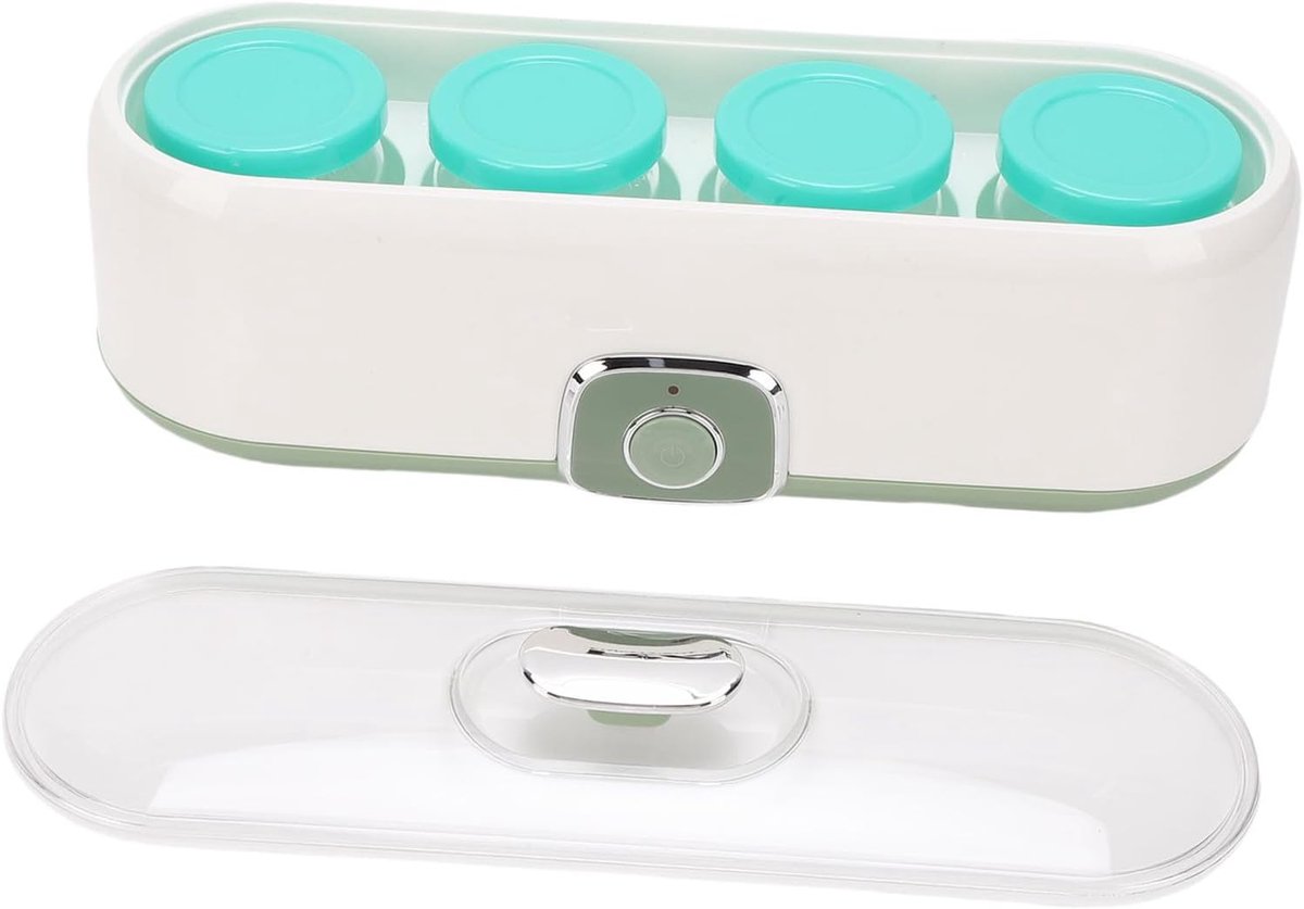 Elektrische Yoghurtmaker - Startmachine voor Yoghurt - Zelfgemaakte Lekkernijen - Constante Temperatuur - 4 Kopjes Capaciteit - Wit
