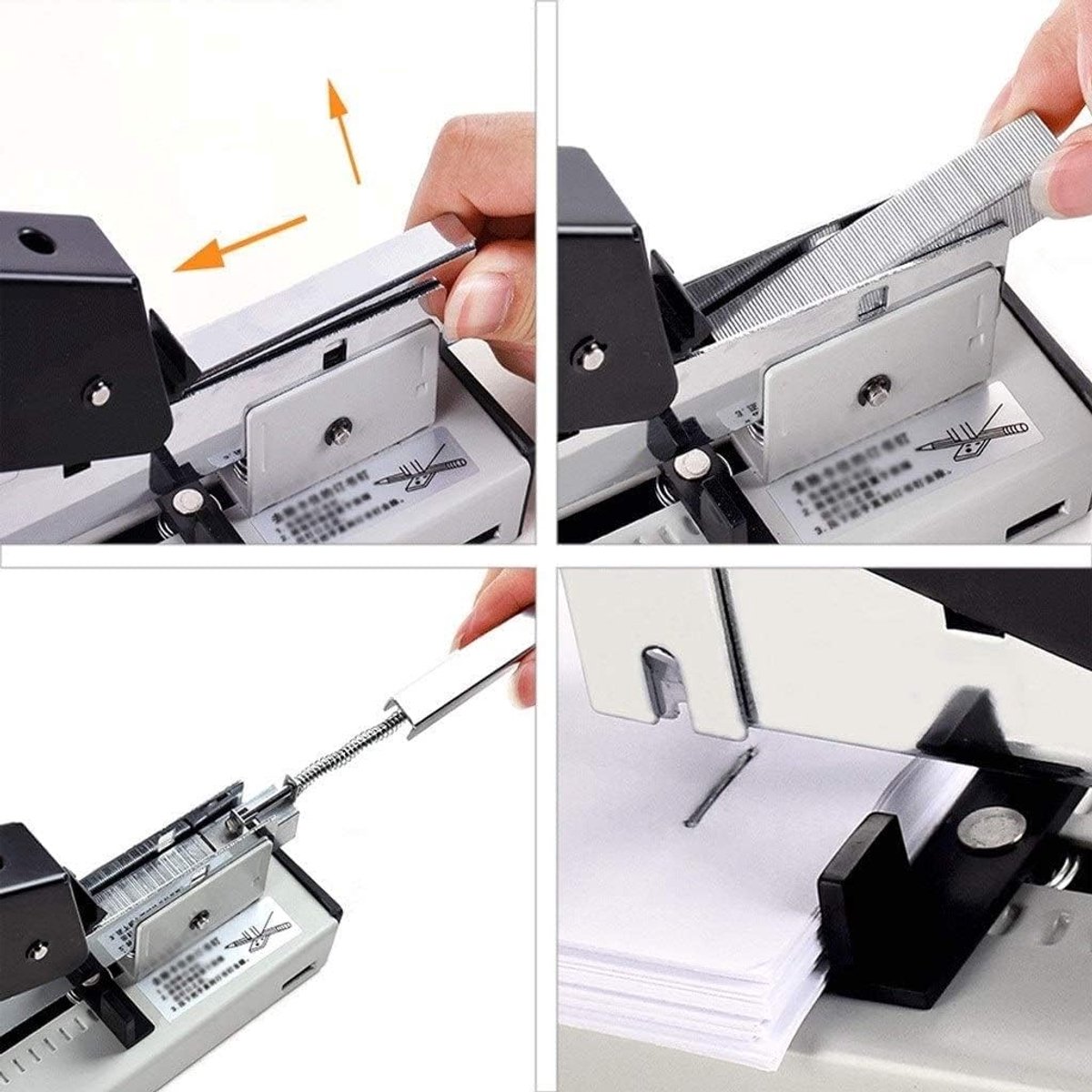 Nietmachine Kantoor - Papierbinder - Documenten Ordenen - Extra Hefboomwerking - 100 Vellen - Zwart
