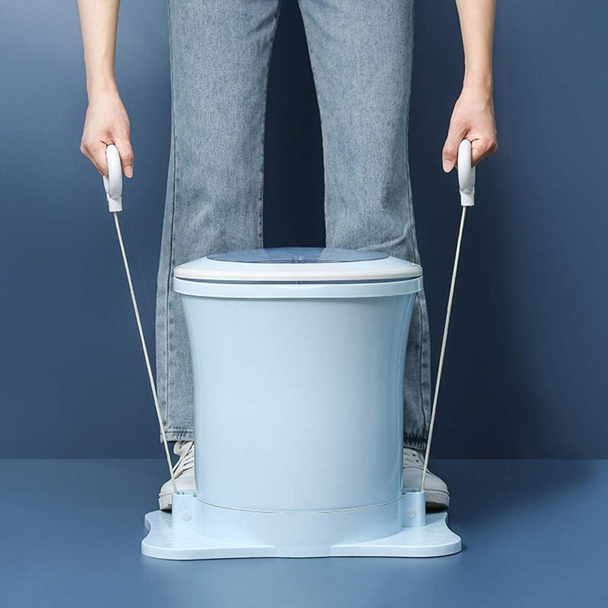 Handmatige Mini Droger Reis Wasdroger Kleding Ontwateren Geen Elektriciteit Nodig 4 Liter Capaciteit Blauw