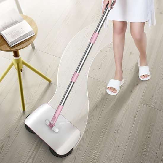 Veegmachine - Vloerreiniger - Huishoudelijk schoonmaken - 3-in-1 functie - 102 cm - Roze — afbeelding 3