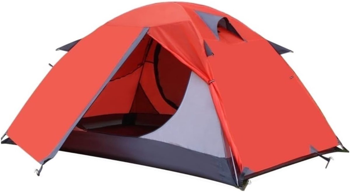 Kampeertent 2 Personen - Outdoor Tent - Buiten Kamperen - Waterdicht Zonnebrandcrème - 200x140x110cm - D