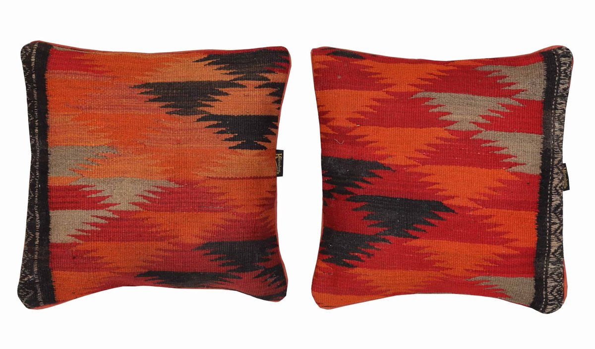Handgeweven Vlam Kilim Kussen