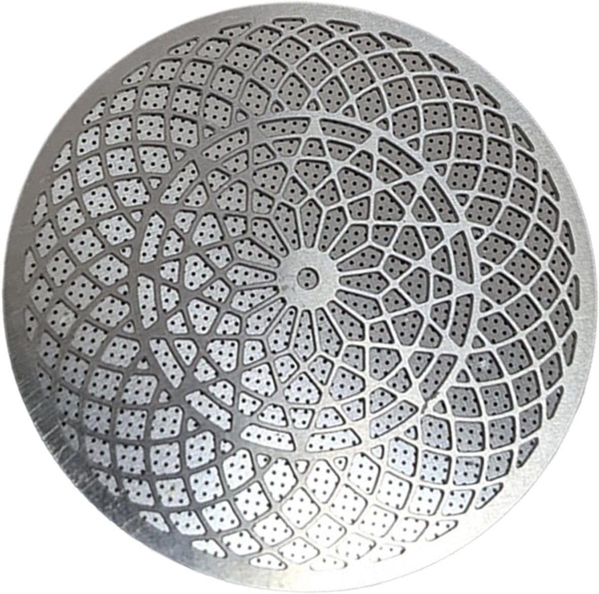 Espresso Puck Screen Koffiefilter Plaat Betere Extractie Gelijkmatige Waterstroom 58 mm Diameter Zilver