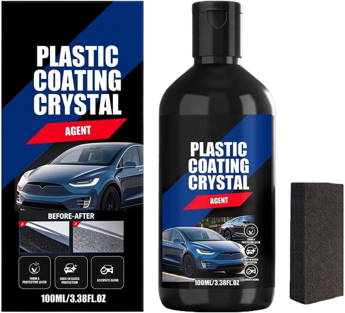 Trim Restorer - Interieur Vernieuwer - Auto Onderhoud - UV Bescherming - 100 ml - Zwart
