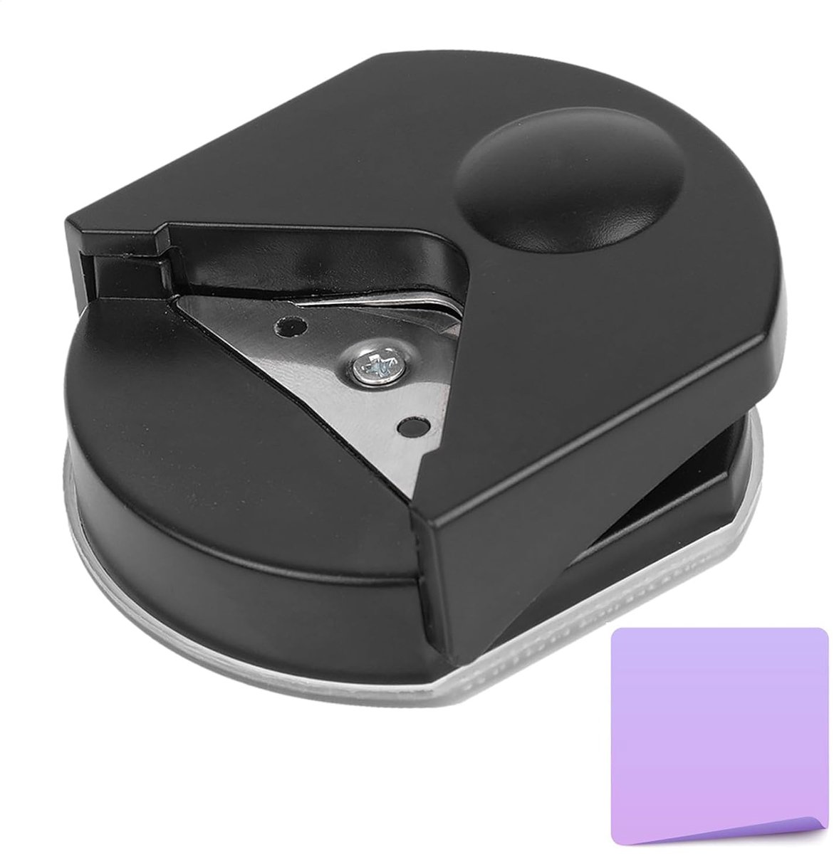 Hoekronder Pons - Papier Afronder - Papier Knutselen - Verbeterde Precisie - 4 mm Radius - Zwart