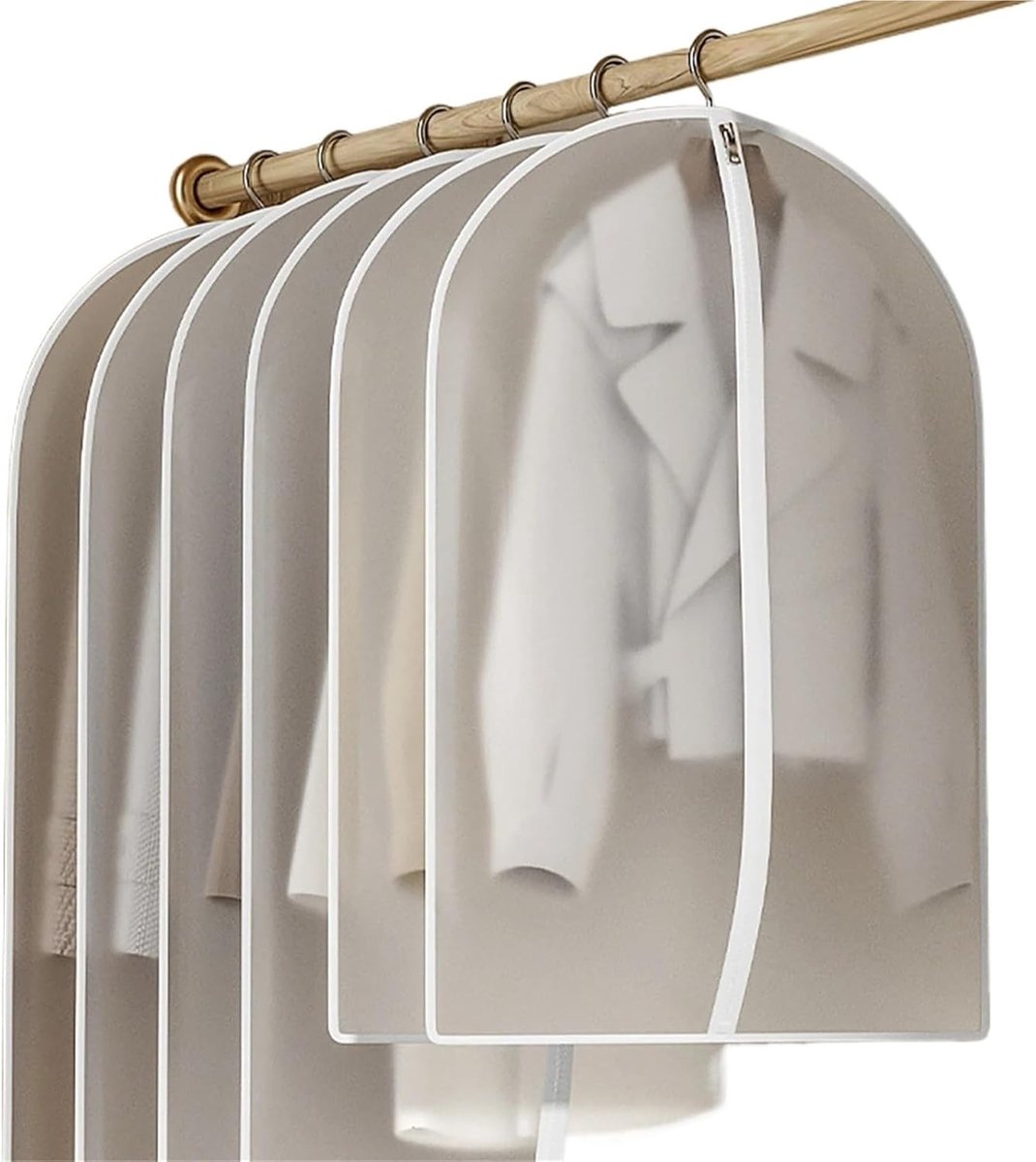 Kledingbeschermer - Opberghoes - Garderobe Organiseren - Stofvrij Houden - 60 x 140 cm - Semi-transparant