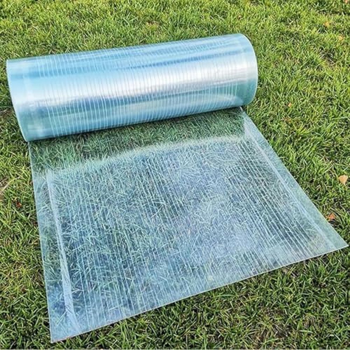 Transparant dakpaneel - Daglichtplaat polycarbonaat - Buitenruimte bedekken - Hagelslag bestendig - 120 x 6 m - Transparant