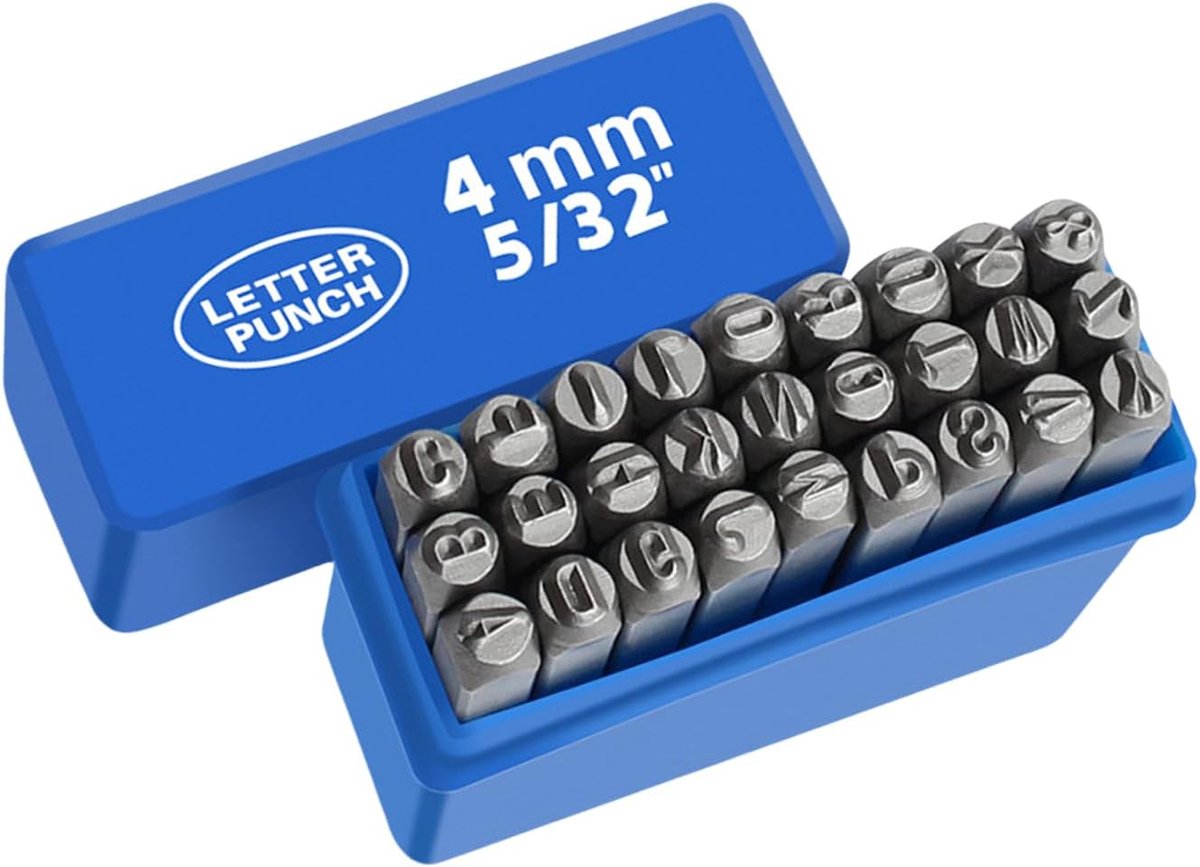 Metaal Stempel Set - Letter Stempels - Sieraden Maken - Precisie Gravering - 27 Delig - Zilverkleurig