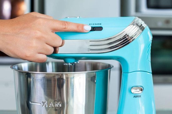 QORA® Mixer met mengkom - Mixer - Mixer met mengkom keukenmachine - Blauw - ‎23cm x 30cm x 33cm van Qora — afbeelding 5