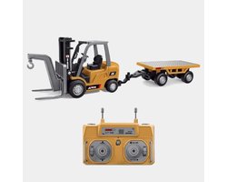 Mini RC Heftruck 1:64 + Pallet Upgrade – Gabelstapler met Volledig Proportionele Besturing – 2.4G App & Afstandsbediening – LED & Geluid – RTR