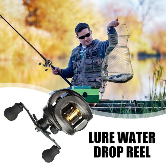 Baitcastingspoel - Zoutwaterspoel - Vissen op zee - Hoge snelheid stabiliteit - Aluminium - Linkerhand — afbeelding 4