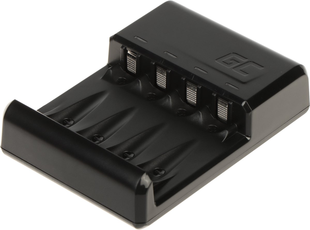 GREEN CELL GC VitalCharger Ni-MH AA en AAA Batterij oplader met Micro USB en USB-C poort