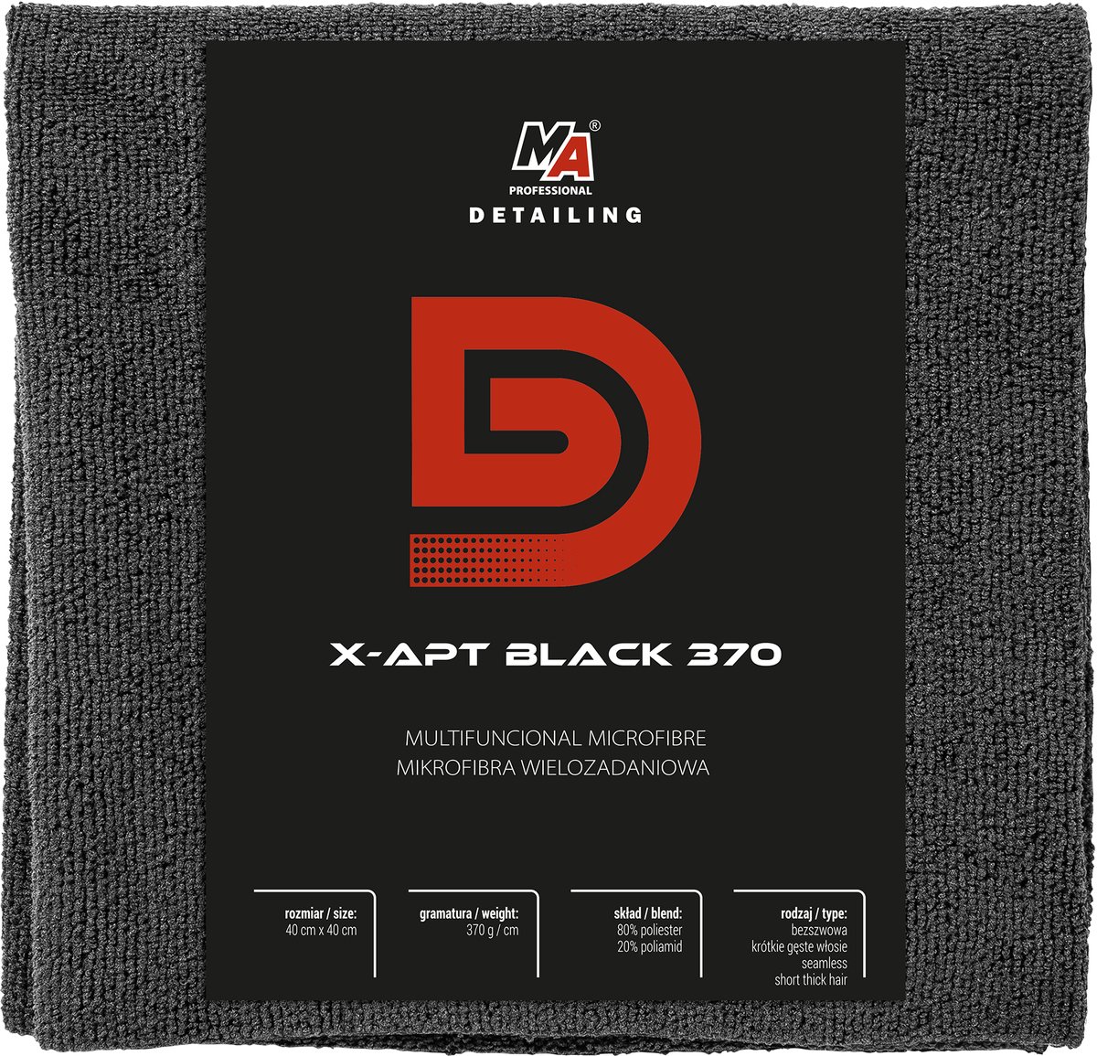 Amtra MA Serie - Microvezeldoek - X-APT Black 370GSM - 40x40cm