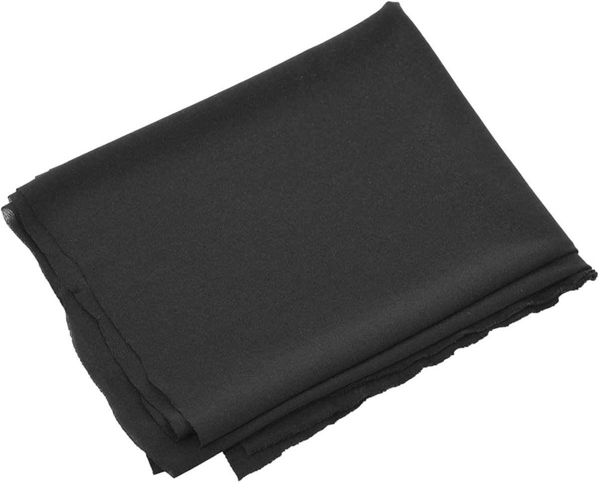 Duurzaam speaker gaasdoek voor stereo luidsprekers, stofbestendig en beschermend, 1.7m x 0.5m (Zwart)