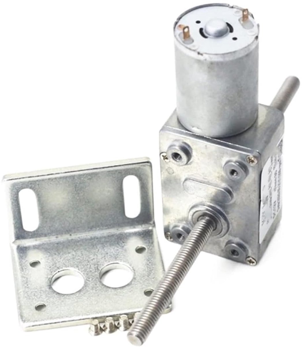 Gelijkstroommotor - Versnellingsbak motor - Hobby projecten - All-metalen tandwielen - 6mm as - Zilverkleurig