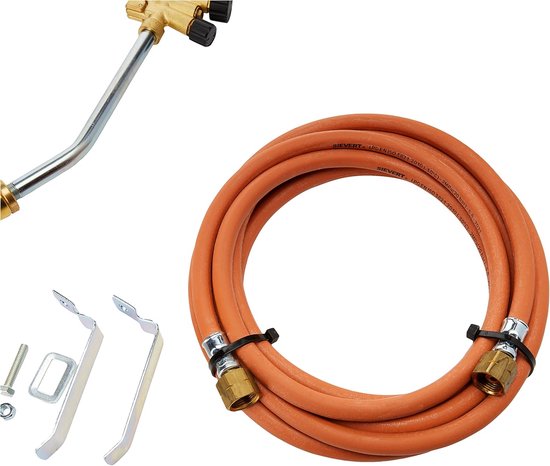 Gas Brander Set - Branderset Hitte - Metaal Bewerken - Krachtige Prestaties - 4 Meter Slang - Multicolor — afbeelding 3