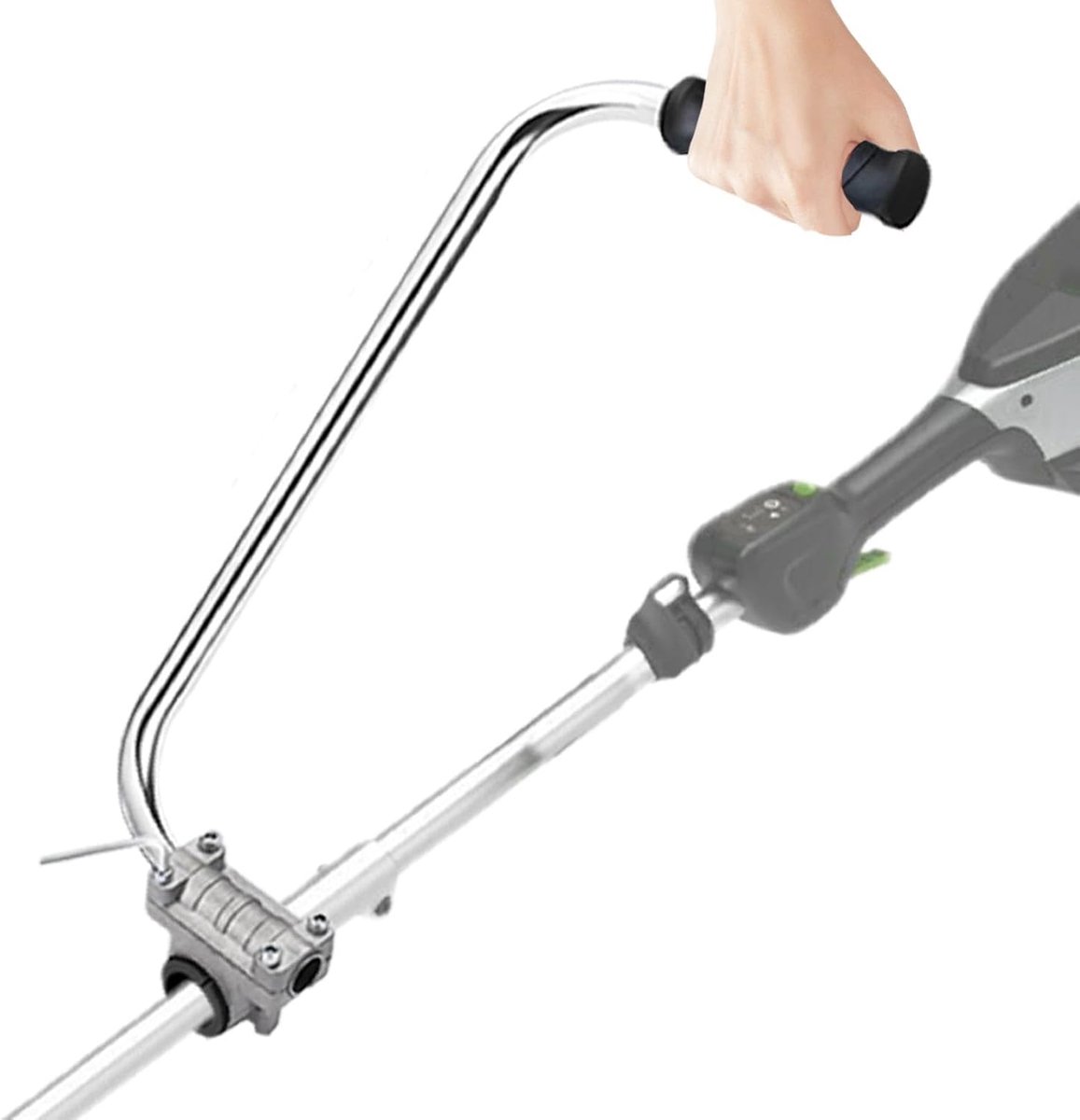 Grastrimmer Handvat - Ergonomische Beugel - Precisie Grastrimmen - Gereedschapsloze Montage - 38x12.7 cm - Zwart