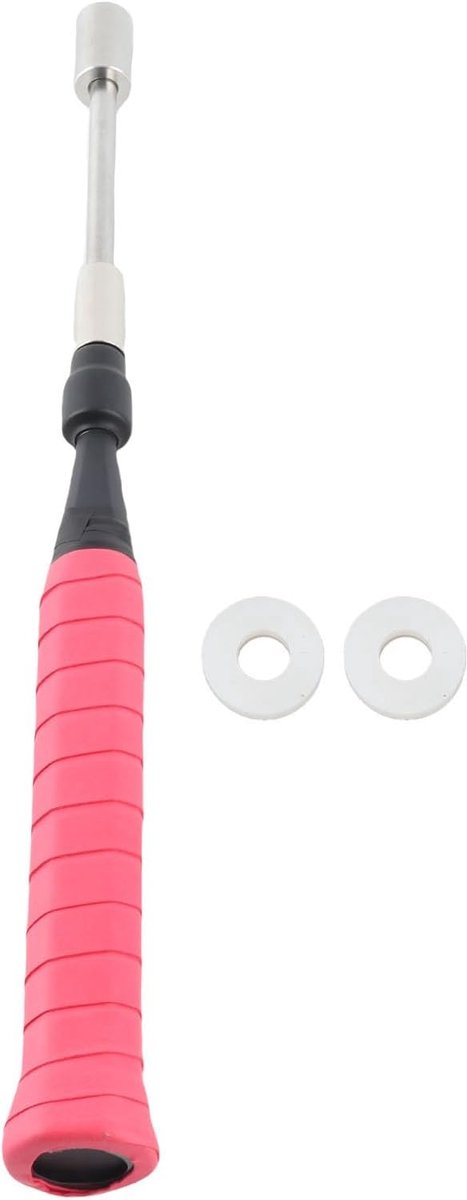 Badminton Racket Trainer - Swing Oefentool - Kracht Verbeteren - Verstelbaar Gewicht - 39 cm - Zwart — afbeelding 5